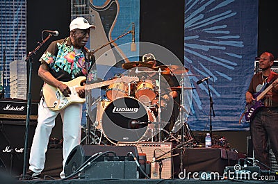 Musician Buddy Guy in Concert, Portland, Oregon 2 Editorial Stock Photo