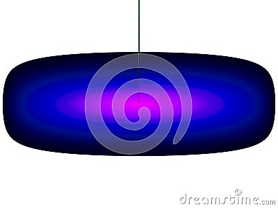 horizontal long rectangle 3d button shape with round edges Stock Photo
