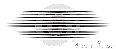 Horizontal motion speed lines for comic book Vector Illustration