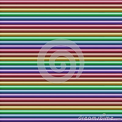 Horizontal multicolored tube background, seamlessly tileable Stock Photo