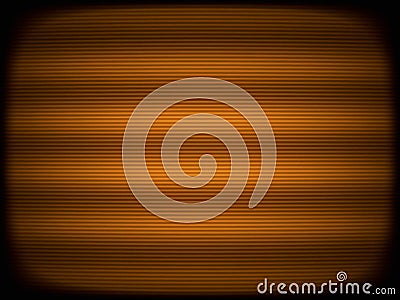 Horizontal orange tv scanlines illustration background Cartoon Illustration