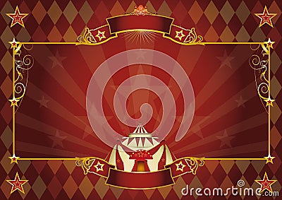 Horizontal rhombus circus background Vector Illustration