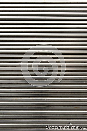 Shiny Chrome Grill Wall Stock Photo