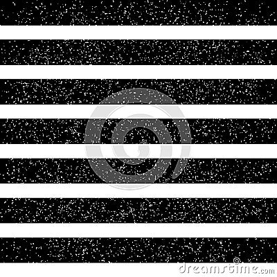 Horizontal straight grunge black lines Vector Illustration