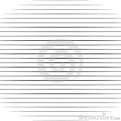Horizontal straight, parallel lines, stripes pattern background in square format. Simpe, basic Lines geometric texture Vector Illustration