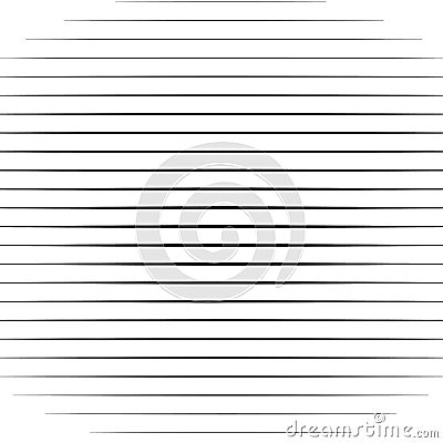 Horizontal straight, parallel lines, stripes pattern background in square format. Simpe, basic Lines geometric texture Vector Illustration