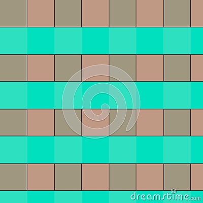 Horizontal and vertical teal and brown lines with rectangles, Stock Photo