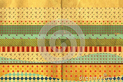 Horizontal vintage background Cartoon Illustration