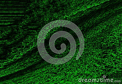 Horizontal vivid green matrix neon futuristic business communication abstraction background backdrop Stock Photo