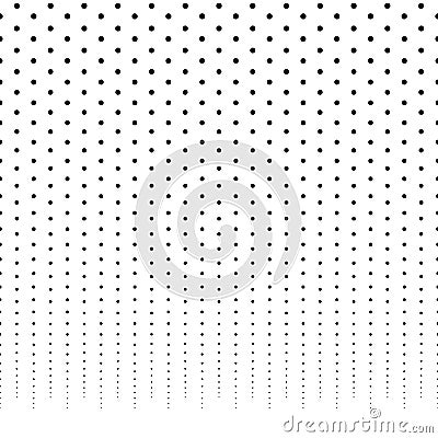 Horizontally repeatable halftone background / pattern fading fro Vector Illustration