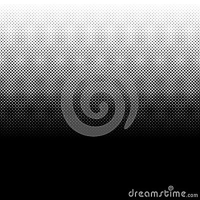 Horizontally seamlessly repeatable, tileable linear halftone, screentone pattern, texture, background Vector Illustration