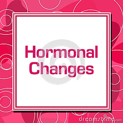 Hormonal Changes Pink Rings Square Stock Photo