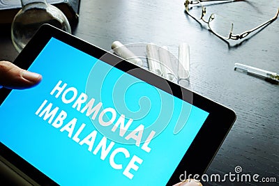 Hormonal imbalance. Stock Photo