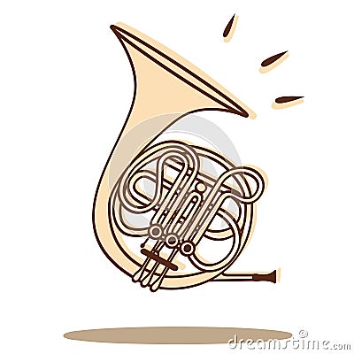 Horn vector Vector Illustration