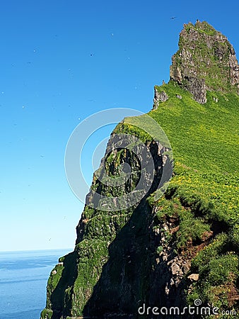 Horn are Icelands most famous mountain. Stock Photo