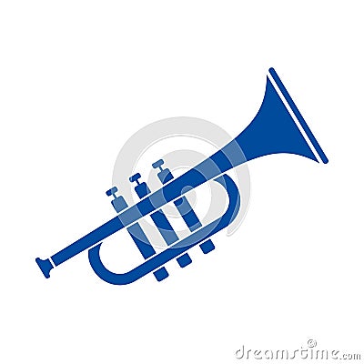 Horn trumpet vector icon Vector Illustration