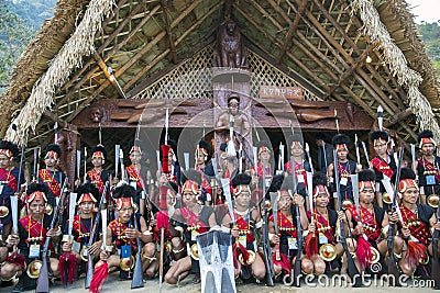 Hornbill Festival of Nagaland, India. Editorial Stock Photo