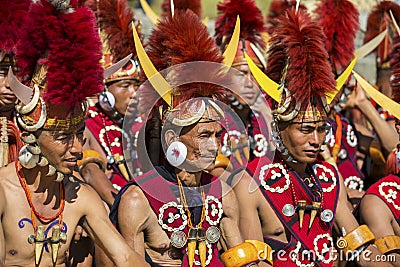 Hornbill Festival of Nagaland, India. Editorial Stock Photo