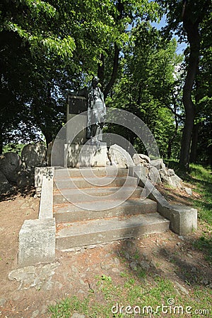 Horni Plana town - Memorial of Adalbert Stifter Stock Photo