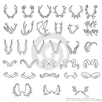 Horns Vector Illustration