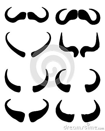 Horns of aries Stock Photo