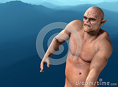 Horrible Ogre Stock Photo