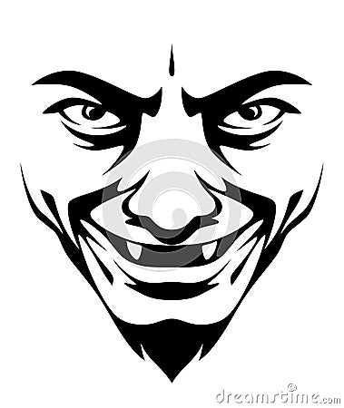 Horrible smile Vector Illustration