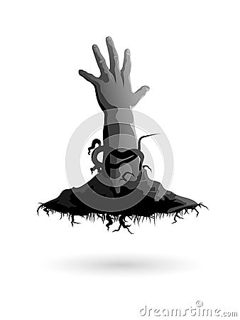 Horror hand Vector Illustration