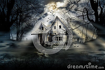 Horror House Stock Photo