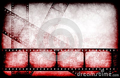 Horror Movie Feature Reel Stock Photo