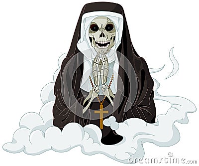 Horror nun Vector Illustration