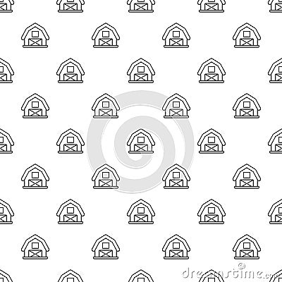 Horse barn pattern vector seamless Vector Illustration