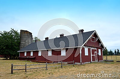 Horse barns Stock Photo