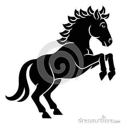 Horse Chinese Zodiac Horoscope Animal Year Sign Vector Illustration