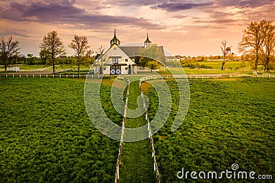 Horse farm in Lexington Stock Photo