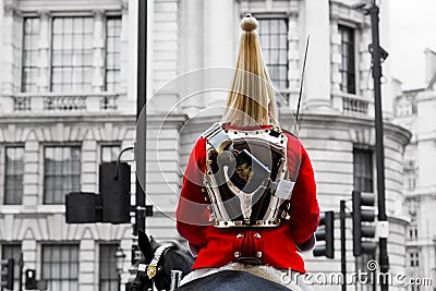 Horse guards parade in London, England. Stock Photo