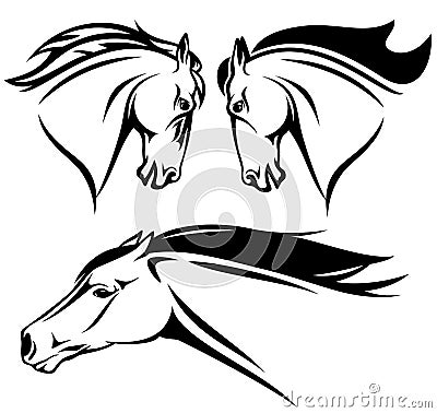 Horse head vector Vector Illustration