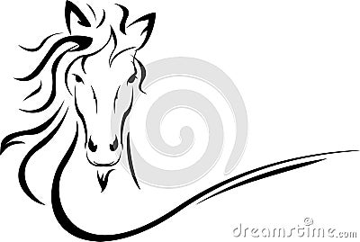 Horse head for you design Stock Photo