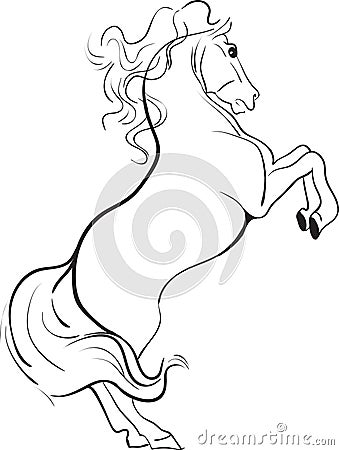 Horse jump vector Vector Illustration