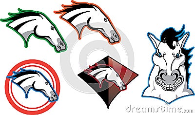 Horse Head logo Stock Photo