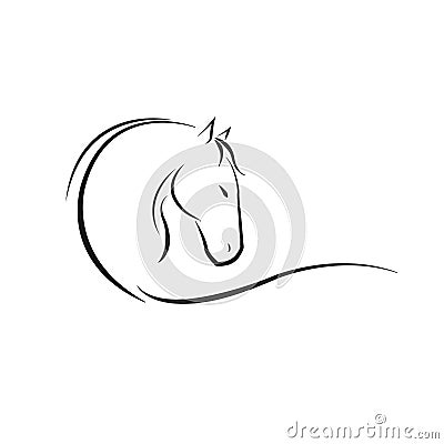 Horse logo Stock Photo