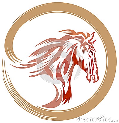 Horse logo Vector Illustration