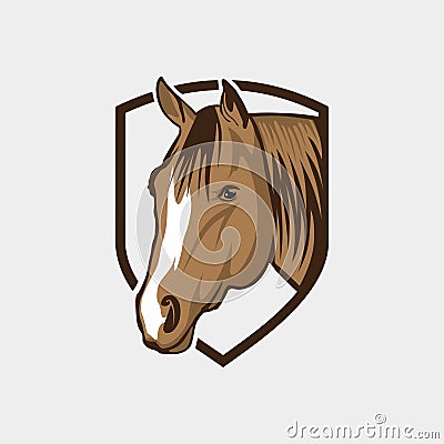 Horse logo tamplate Stock Photo