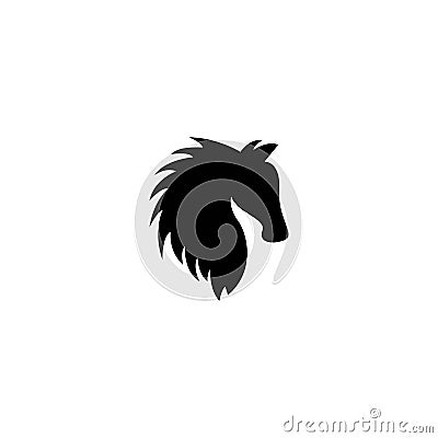 Horse logo template Cartoon Illustration