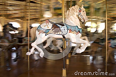 Horse merry-go-round Stock Photo