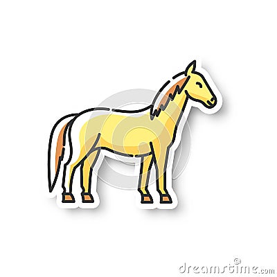 Horse patch Vector Illustration