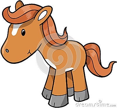 Horse Pony Vector Illustration Vector Illustration