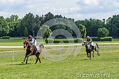 Horse race Editorial Stock Photo