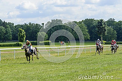 Horse race Editorial Stock Photo