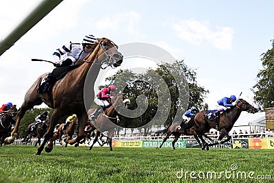 Horse Racing Editorial Stock Photo